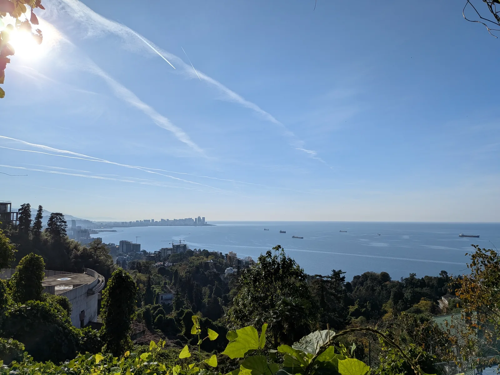 高台からの海と街