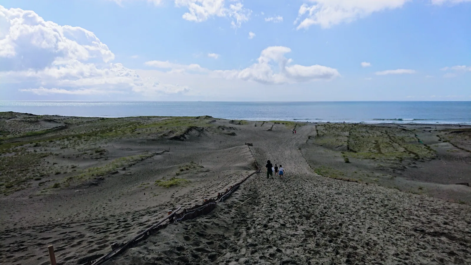 砂丘から望む海