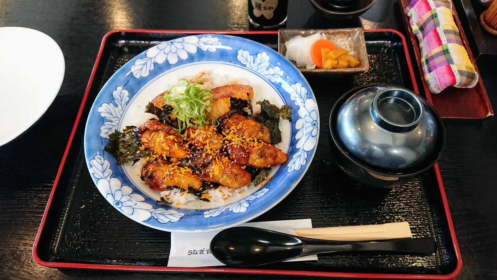 牡蠣カバ丼の定食