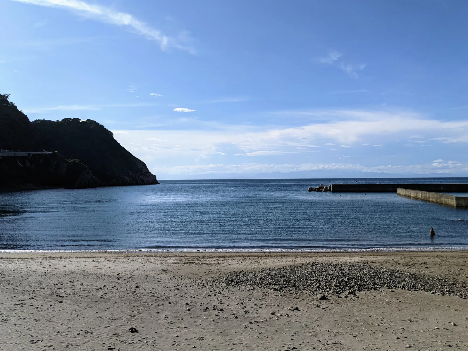 石部海水浴場の浜