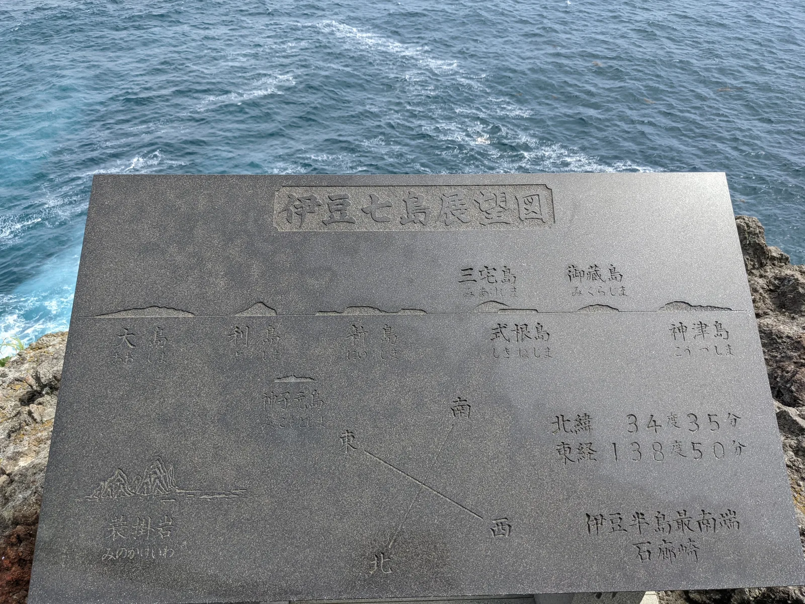 伊豆七島展望図