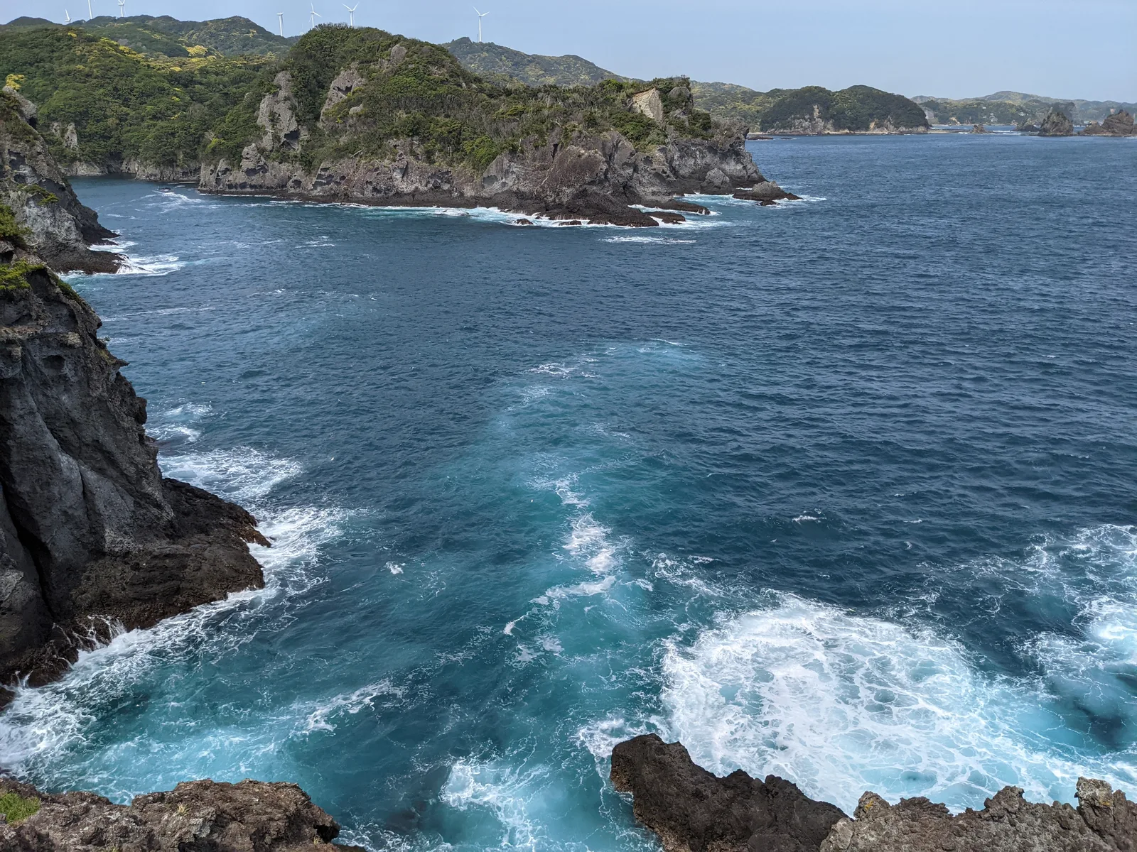 石廊崎の岩礁海岸