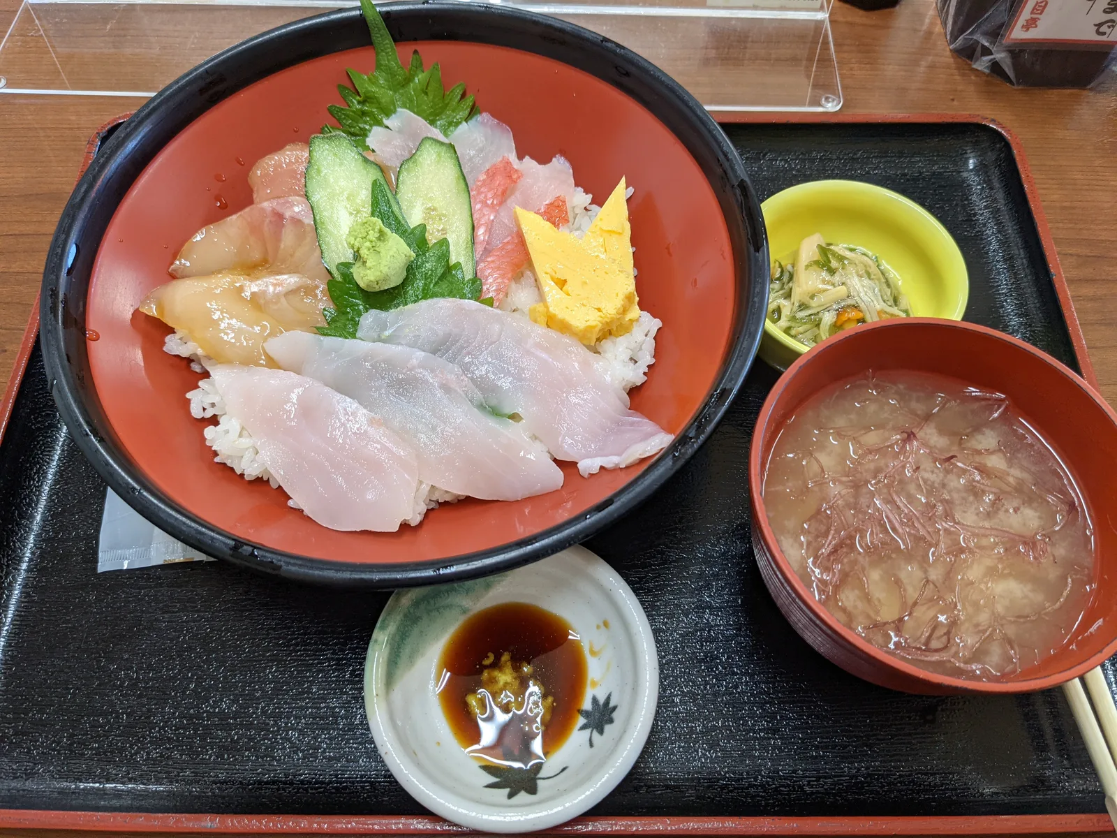 金目鯛の三色丼
