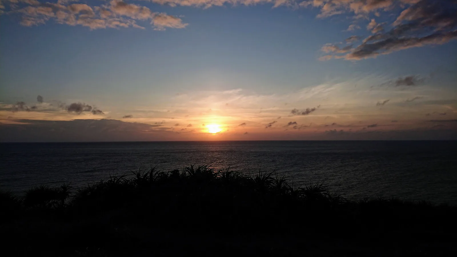 海に沈む夕日
