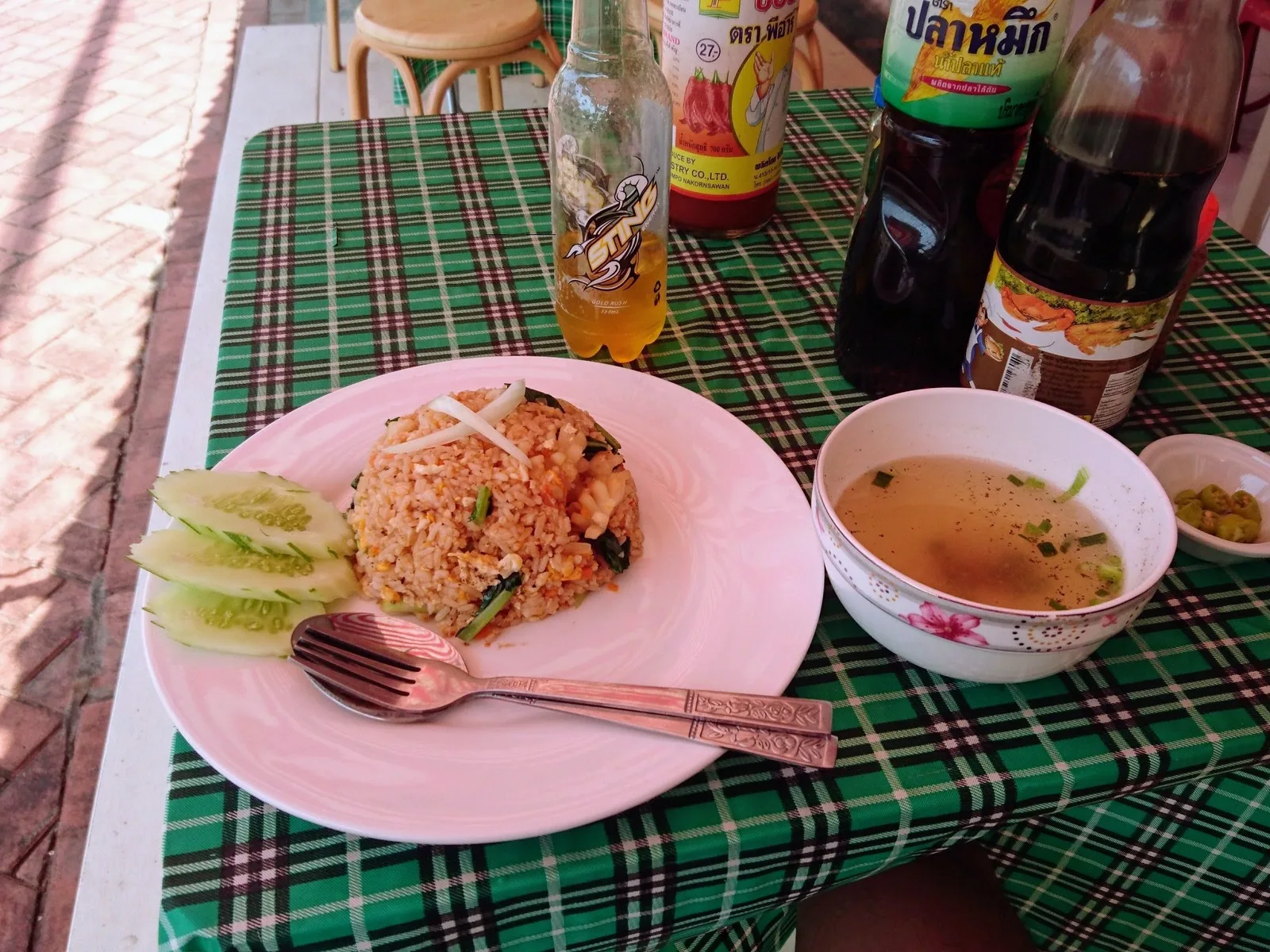 海鮮チャーハンの昼食